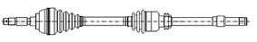 CIFAM 655-810 Drive shaft