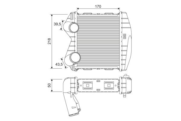 VALEO 818366 Charge air cooler