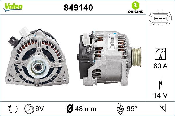 VALEO 849140 Alternator