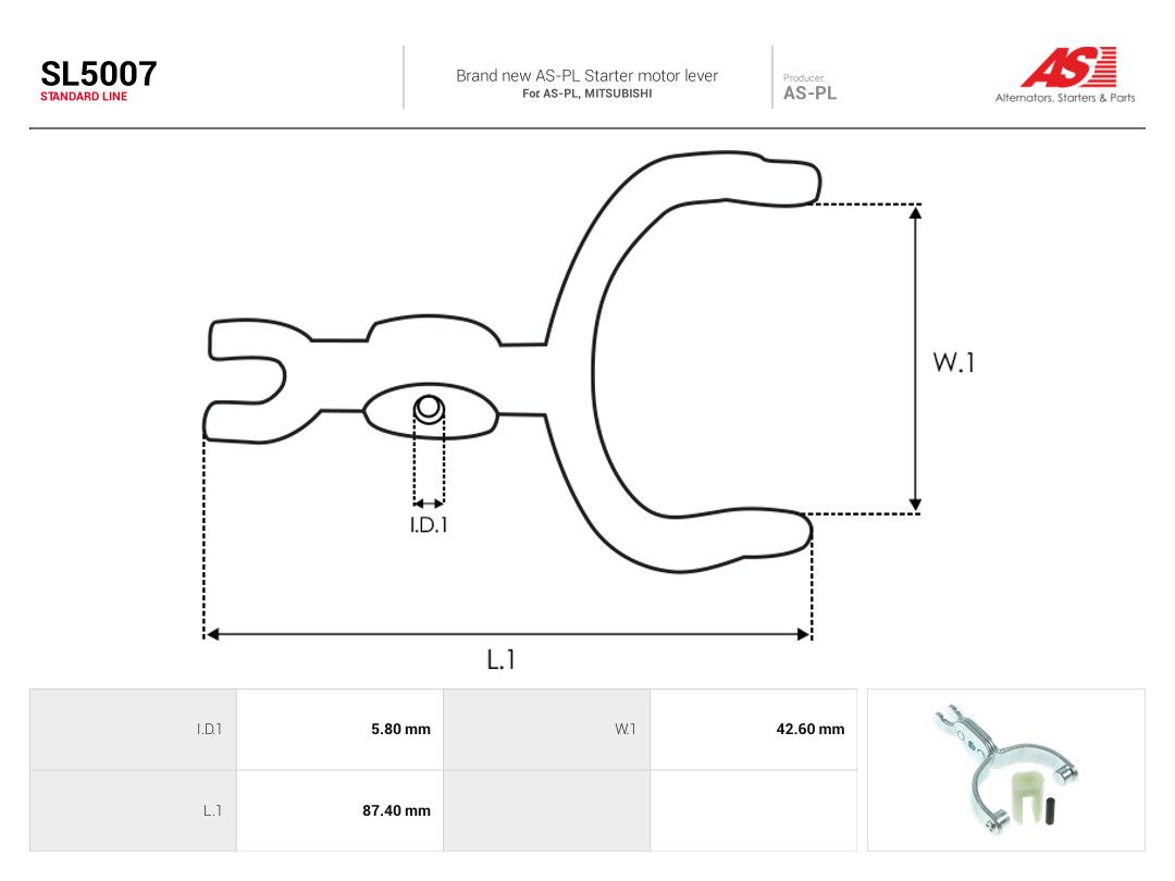 Starter Lever, carburettor-1