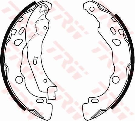 TRW GS8455 Brake shoe set
