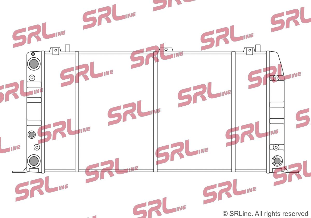 SRLINE 130708-4 Radiator, engine cooling