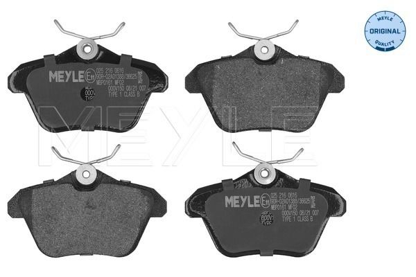 MEYLE 025 216 0616 Brake pad set, disc brake