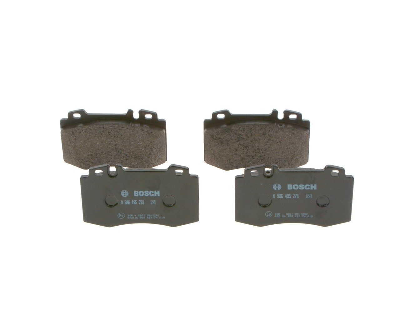 BOSCH 0 986 495 278 Brake pad set, disc brake