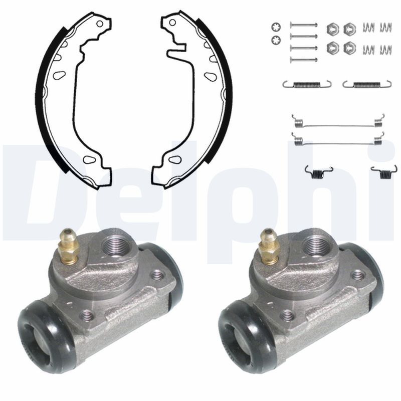 DELPHI KP828 Brake shoe set