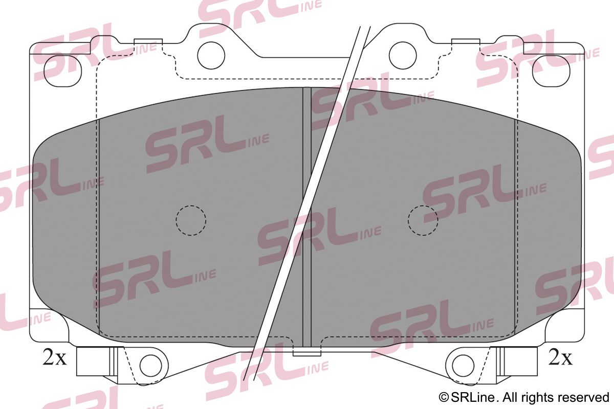SRLINE S70-0454 Brake pad set, disc brake