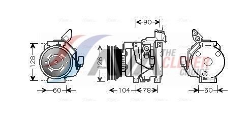 AVA CLEVER CHOICE TOAK437 Compressor, air conditioning