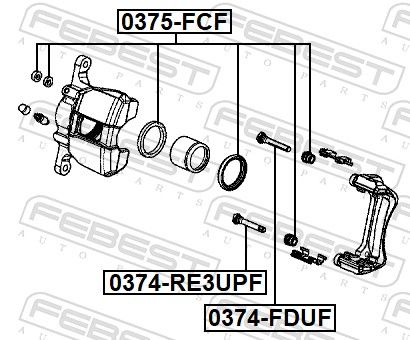 Repair Kit, brake caliper-1