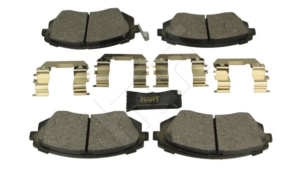 HART 248 866 Stabdžių trinkelių rinkinys, diskinis stabdys