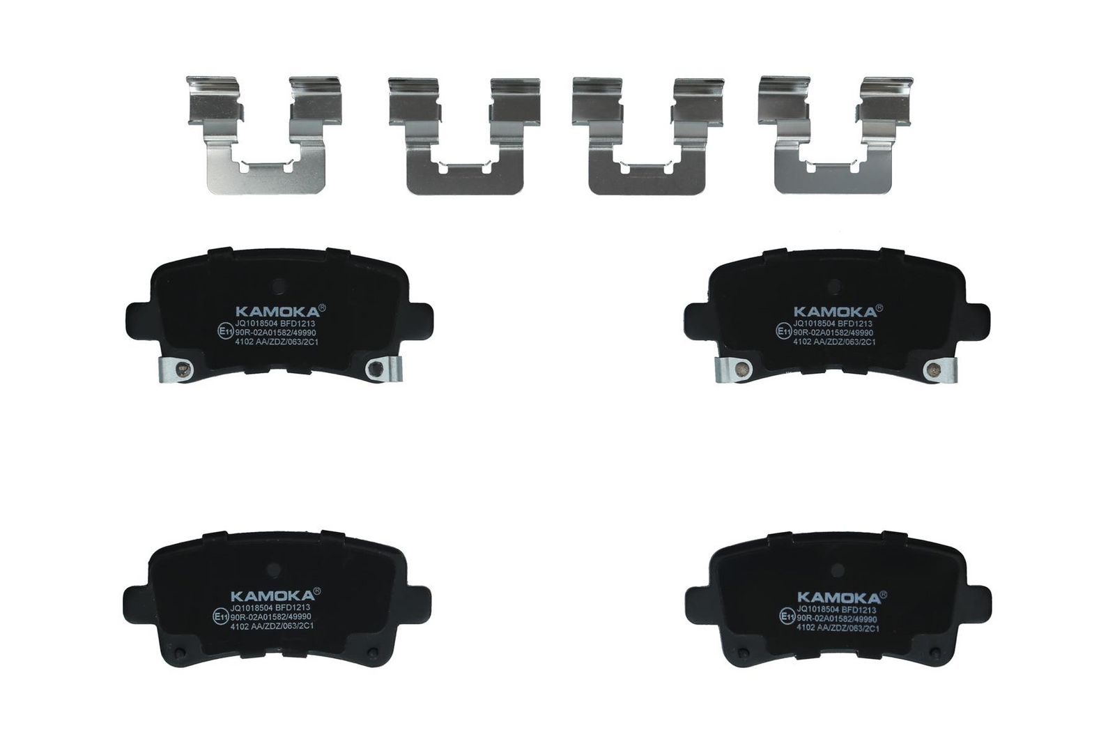 KAMOKA JQ1018504 Stabdžių trinkelių rinkinys, diskinis stabdys