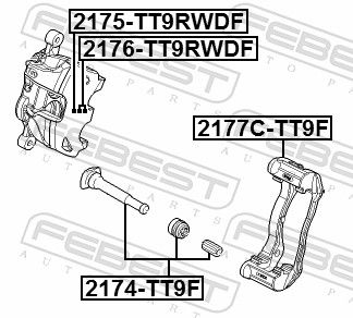 Guide Bolt, brake caliper-1