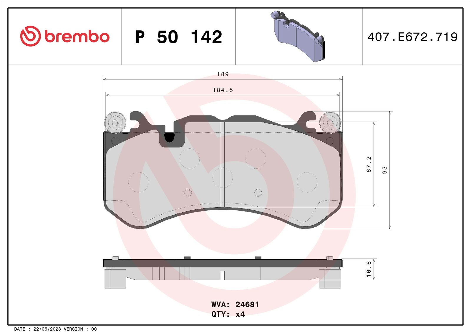 Brake Pad Set, disc brake-1