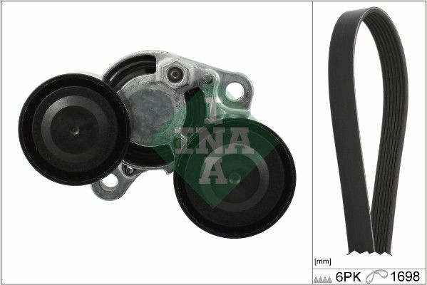 SCHAEFFLER INA 529 0206 10 V-ribbed belt set