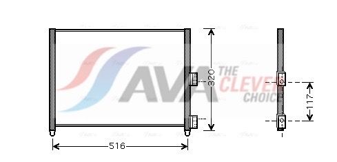 AVA CLEVER CHOICE FTA5303 Condenser, air conditioning