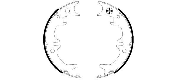 Brake Shoe Set, parking brake-1