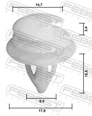 Retaining Clip, door panel-1