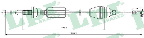 LPR C0147A Accelerator cable