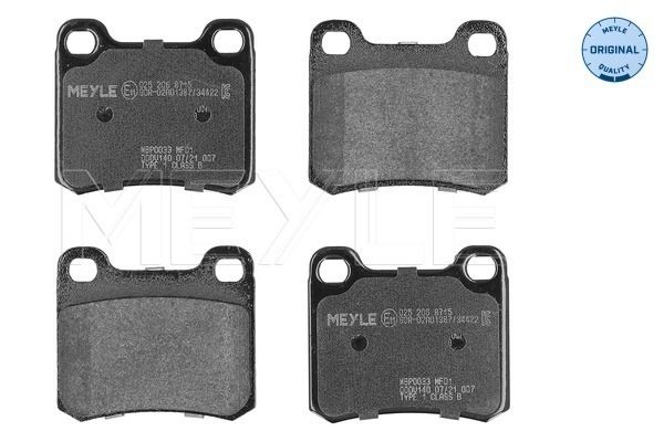 MEYLE 025 206 8715 Brake pad set, disc brake