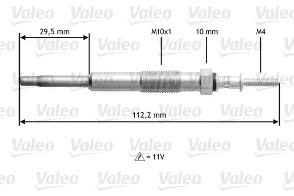 VALEO 345135 Glow plug