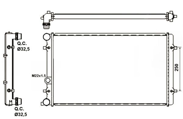 Radiator, engine cooling-4