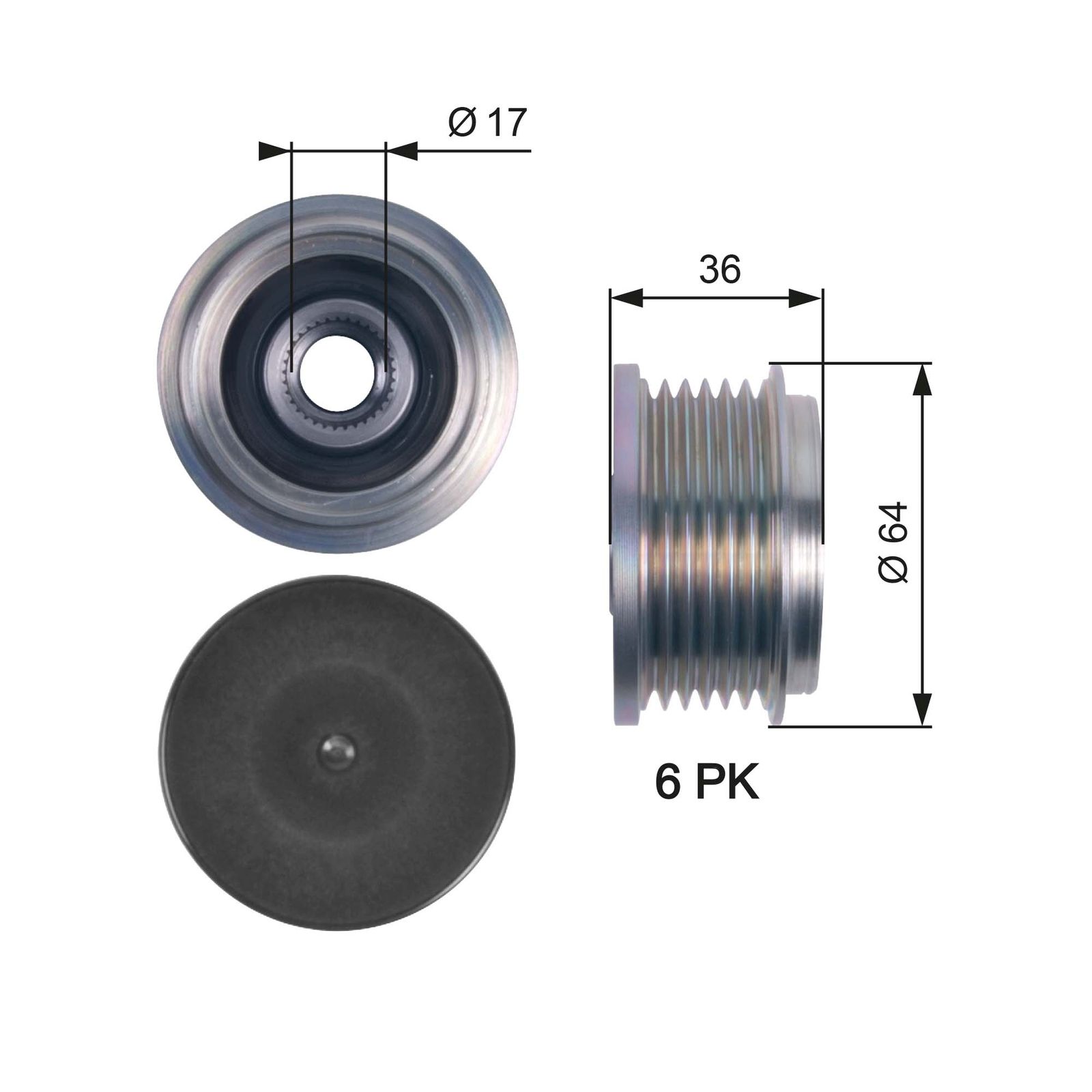 Alternator Freewheel Clutch