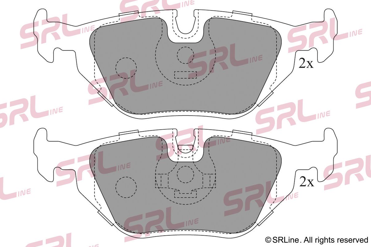 SRLINE S70-1154 Brake pad set, disc brake