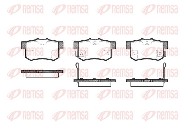 REMSA 0325.02 Brake pad set, disc brake