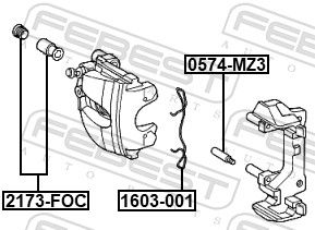 Spring, disc brake pad-1