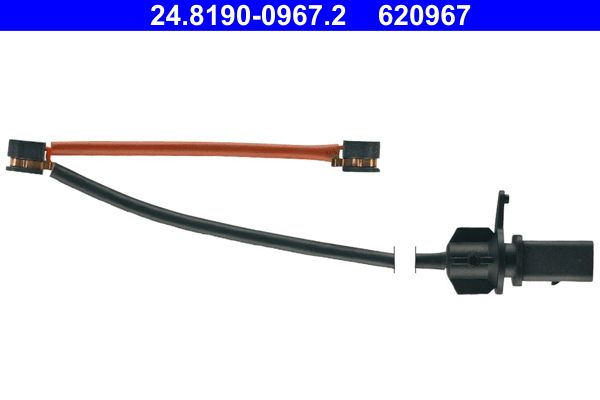 ATE 24.8190-0967.2 Įspėjimo kontaktas, stabdžių trinkelių susidėvėjimas
