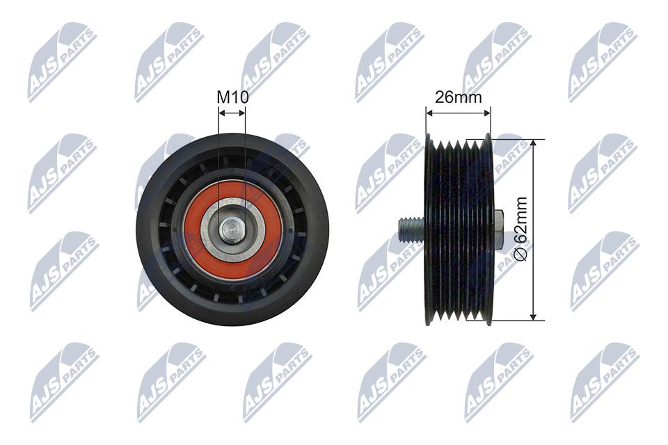 Tensioner Pulley, V-ribbed belt
