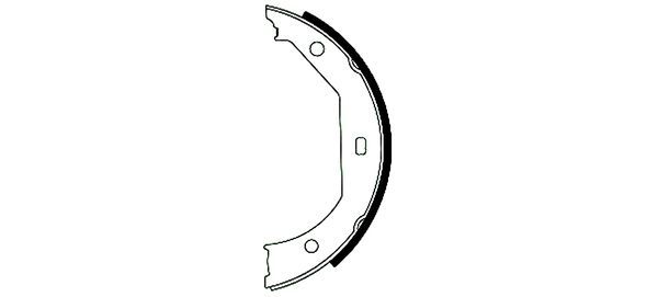 TEXTAR 91049300 Brake shoe set, parking brake