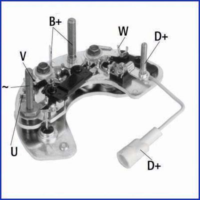 HÜCO 139632 Rectifier, alternator