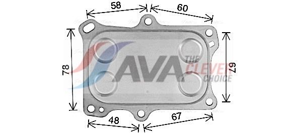 AVA CLEVER CHOICE AL3153 Oil cooler, engine oil