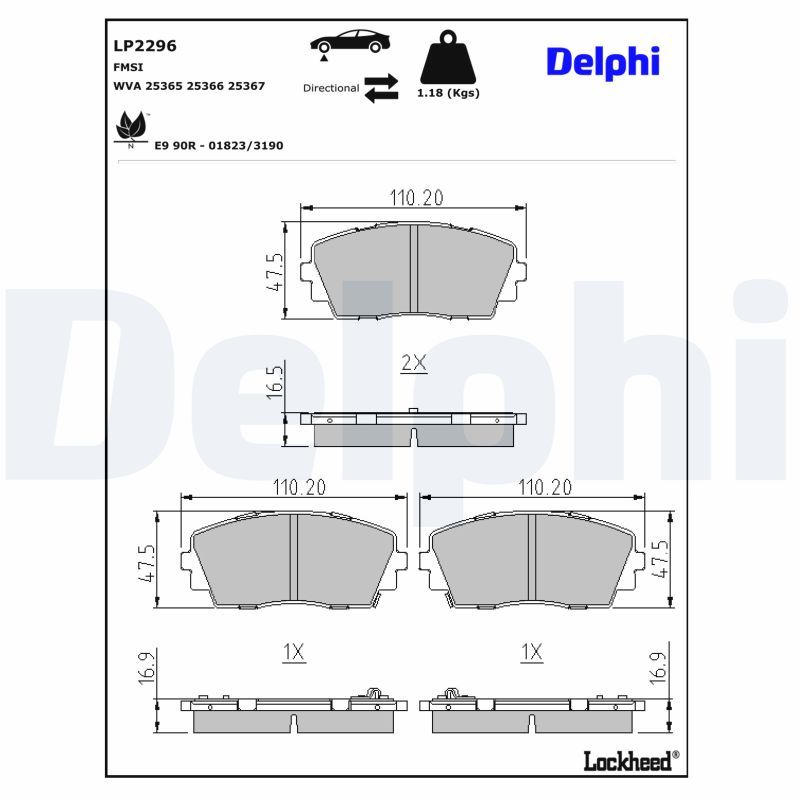 Brake Pad Set, disc brake-1