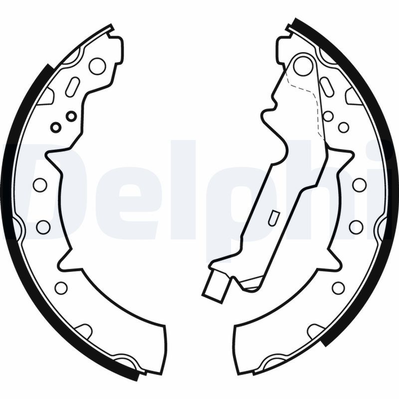 DELPHI LS1883 Brake shoe set