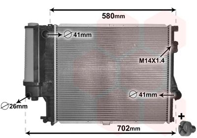 VAN WEZEL 06002186 Radiator, engine cooling