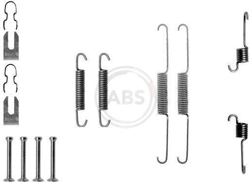 A.B.S. 0763Q Priedų komplektas, stabdžių trinkelės