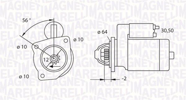 MAGNETI MARELLI 063523622010 Starter