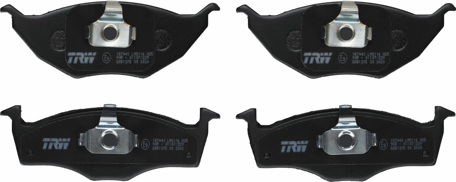 TRW GDB1375 Brake pad set, disc brake