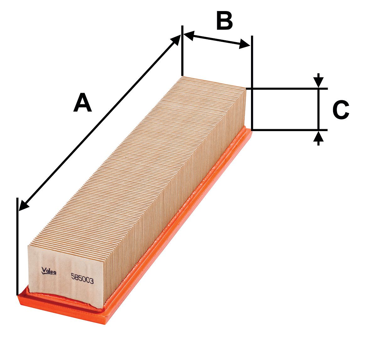 VALEO 585003 Oro filtras