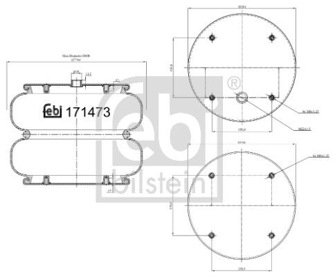 FEBI BILSTEIN 171473 Bellow, air suspension