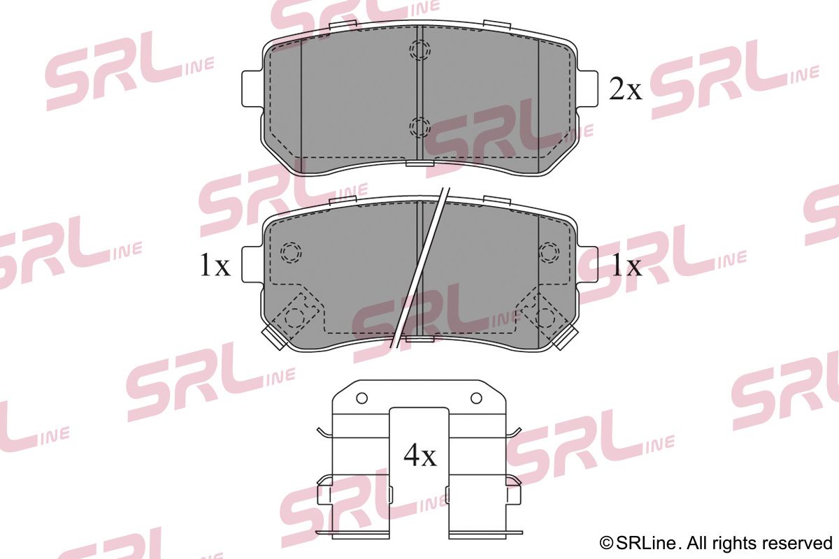 SRLINE S70-1579 Brake pad set, disc brake