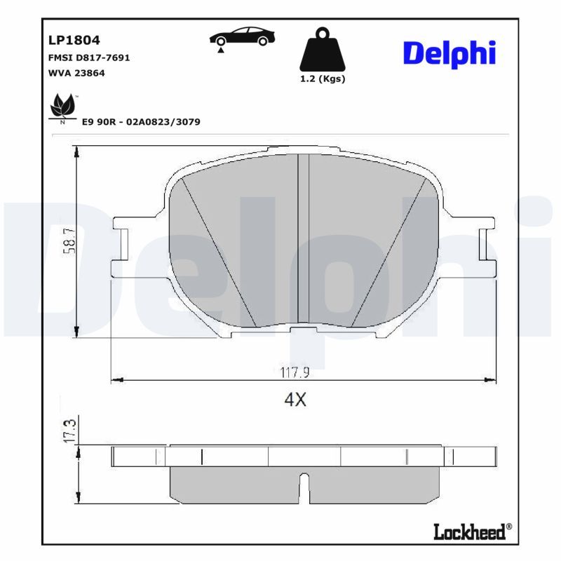 Brake Pad Set, disc brake