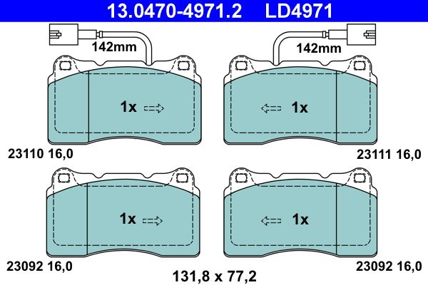 Brake Pad Set, disc brake