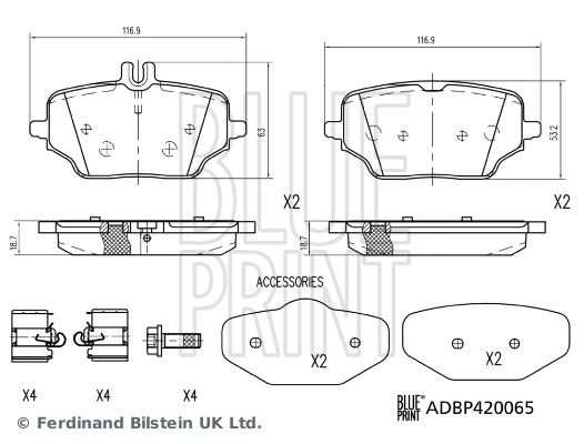 Brake Pad Set, disc brake-1