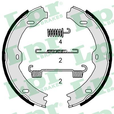 LPR 09020K Brake shoe set, parking brake
