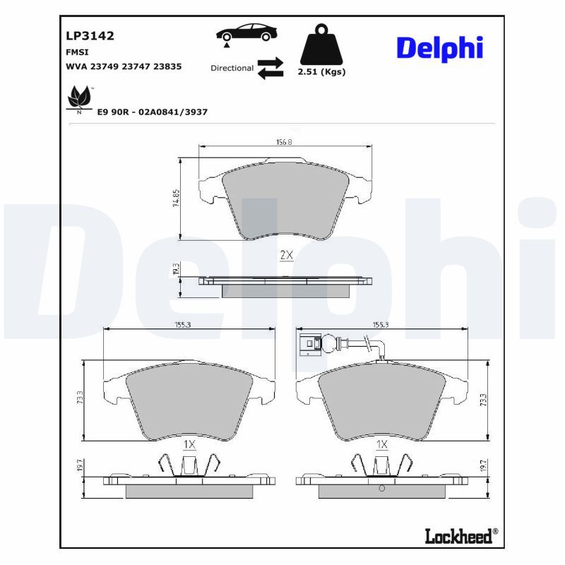 Brake Pad Set, disc brake