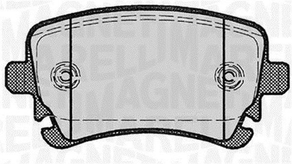 MAGNETI MARELLI 363916060602 Brake pad set, disc brake