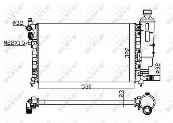 Radiator, engine cooling-4
