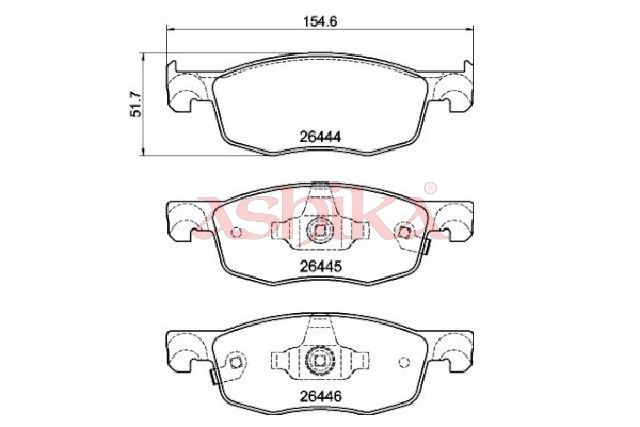 Brake Pad Set, disc brake-1